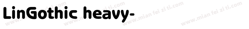 LinGothic heavy字体转换